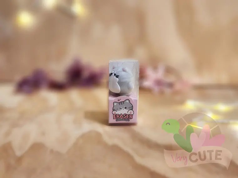 Goma de borrar 3D Gatito Redondito 1