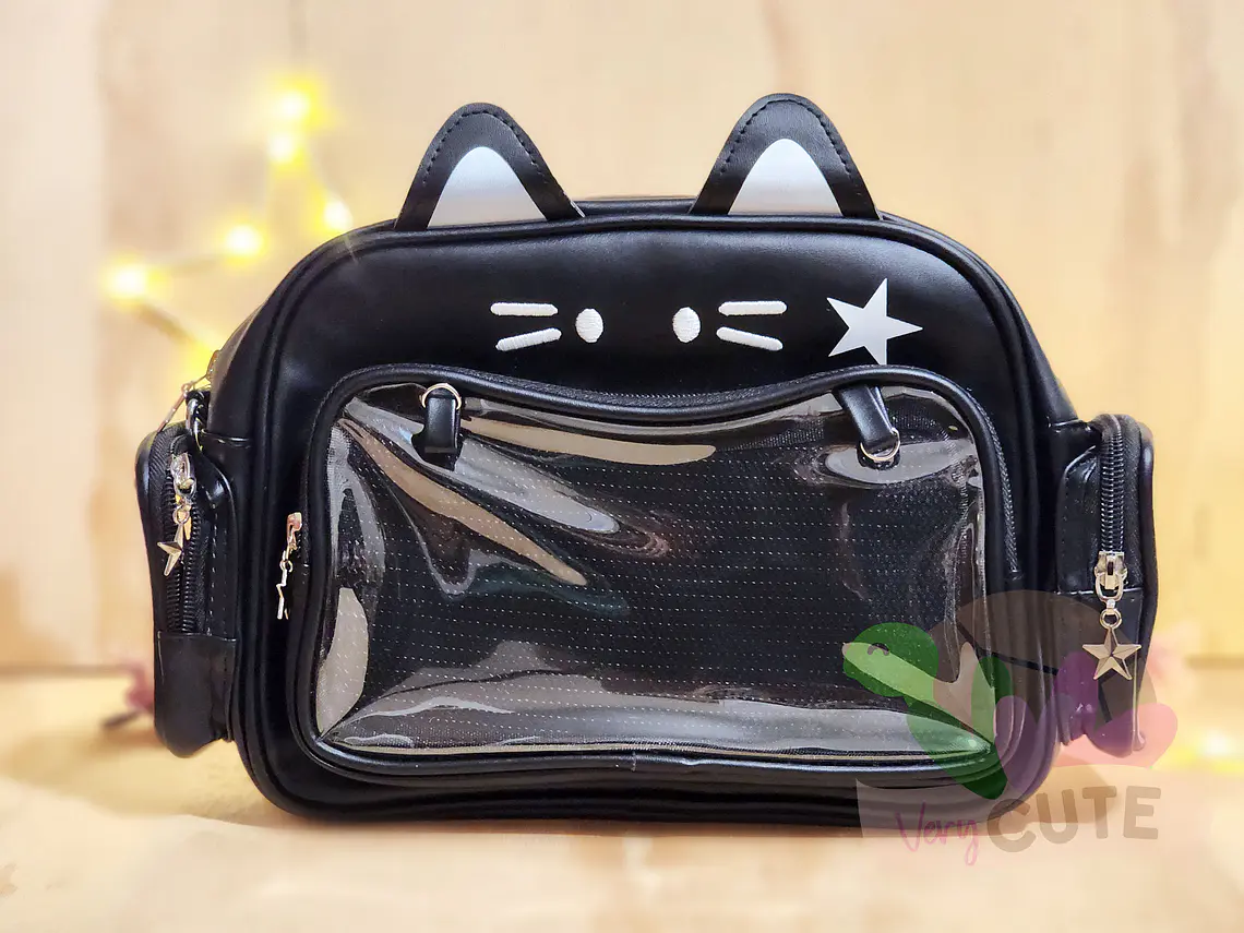 Cartera Gato Kawaii -  Simil Cuero 2