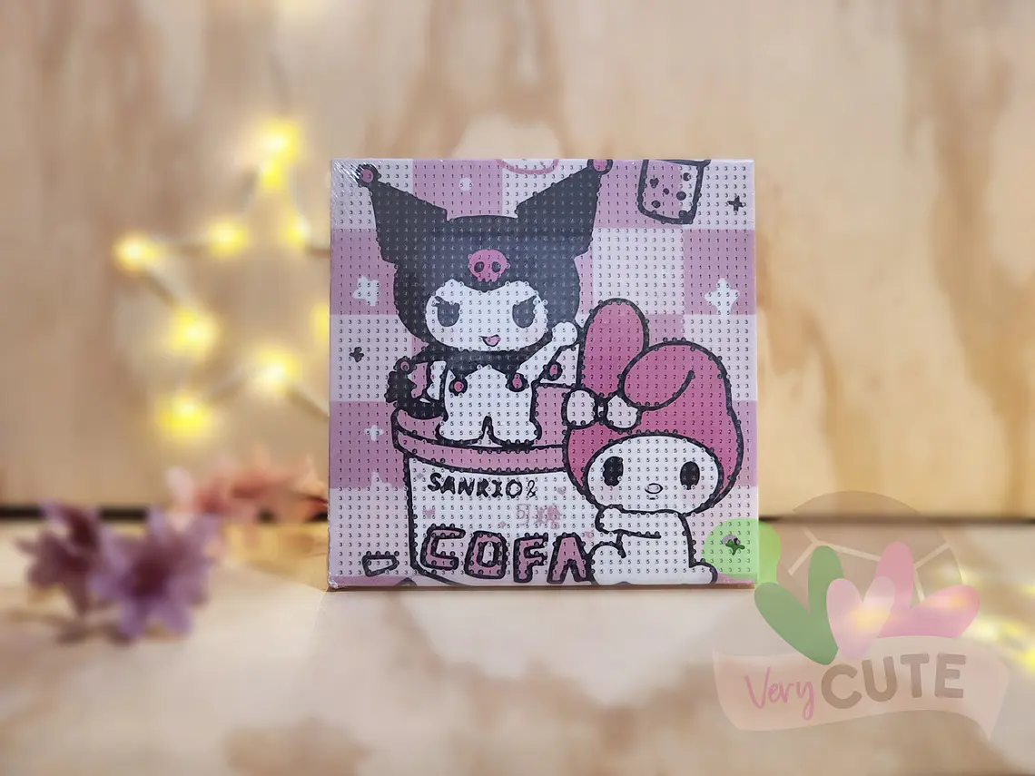 Set Pintura con Diamantes Con Marco - Kuromi 2
