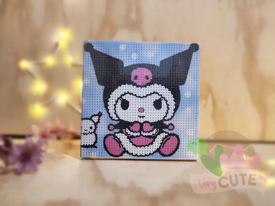 Set Pintura con Diamantes Con Marco - Kuromi 3
