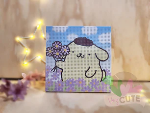 Set Pintura con Diamantes Con Marco - Pompompurin