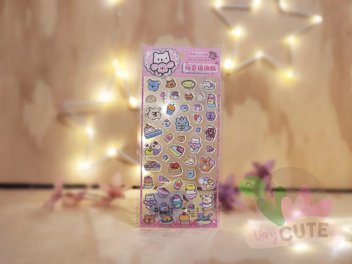 Stickers Transparentes - Cute 4