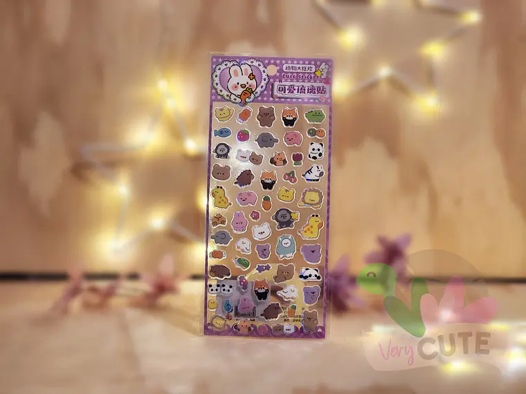 Stickers Transparentes - Cute 5
