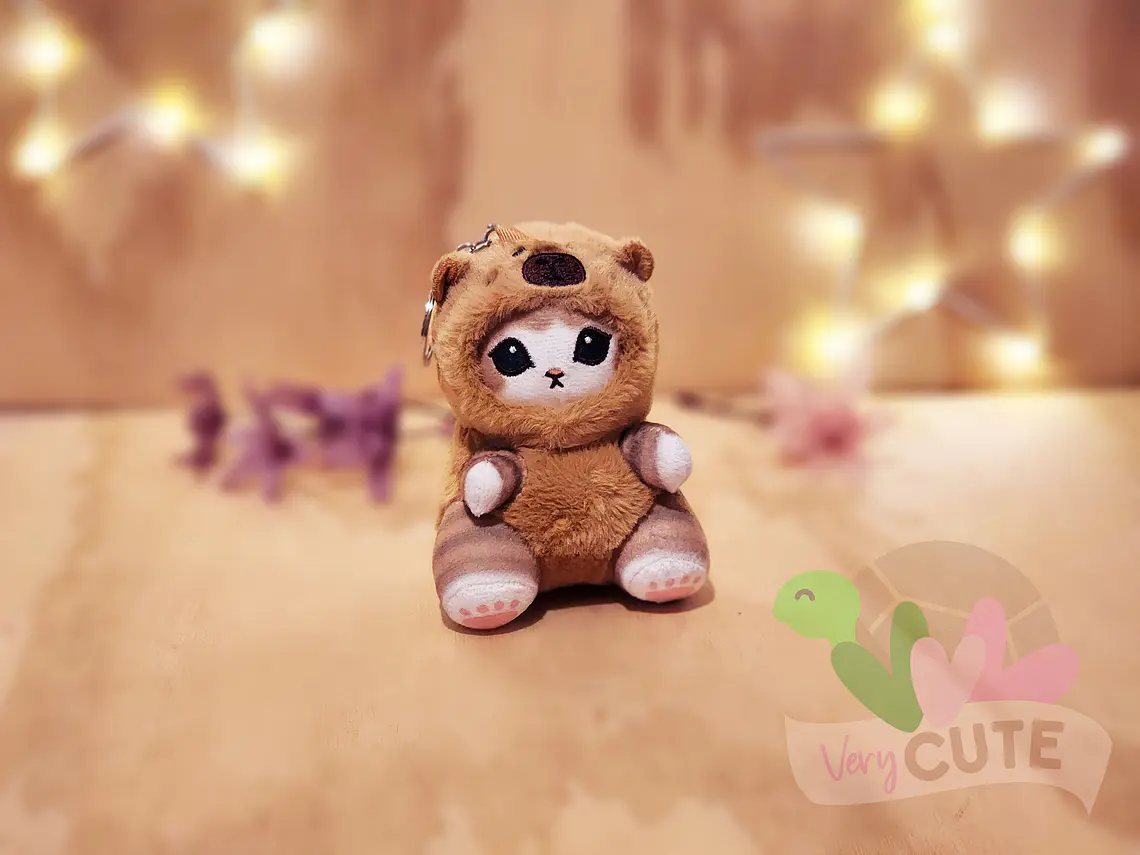  Llavero Peluche Gato Mofusand Capuchas 6