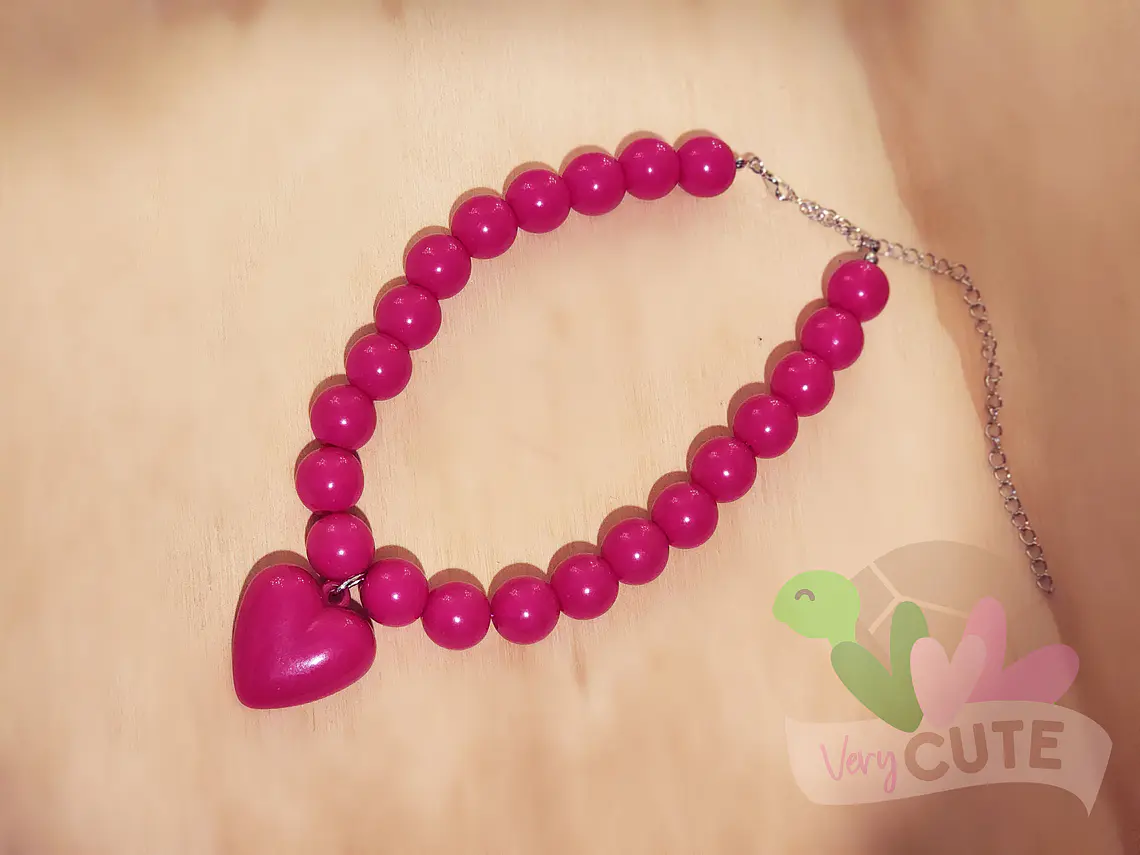 Collar Chicle Corazon - Colores 3