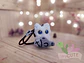 Llavero Peluche Gatito Ojos Grandes - Miniatura 1