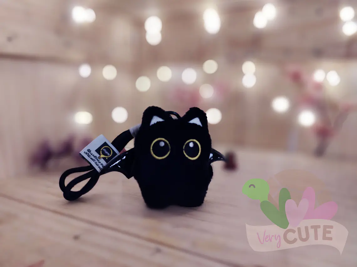 Llavero Peluche Gatito Ojos Grandes 6
