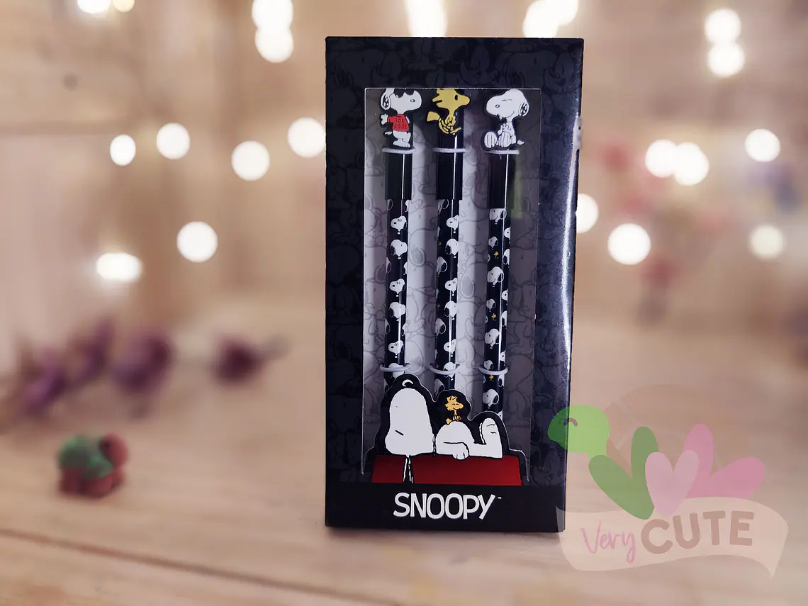 Set 3 Boligrafos Roller - Snoopy 1