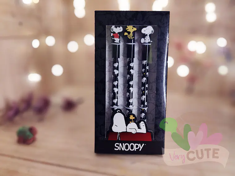 Set 3 Boligrafos Roller - Snoopy 1