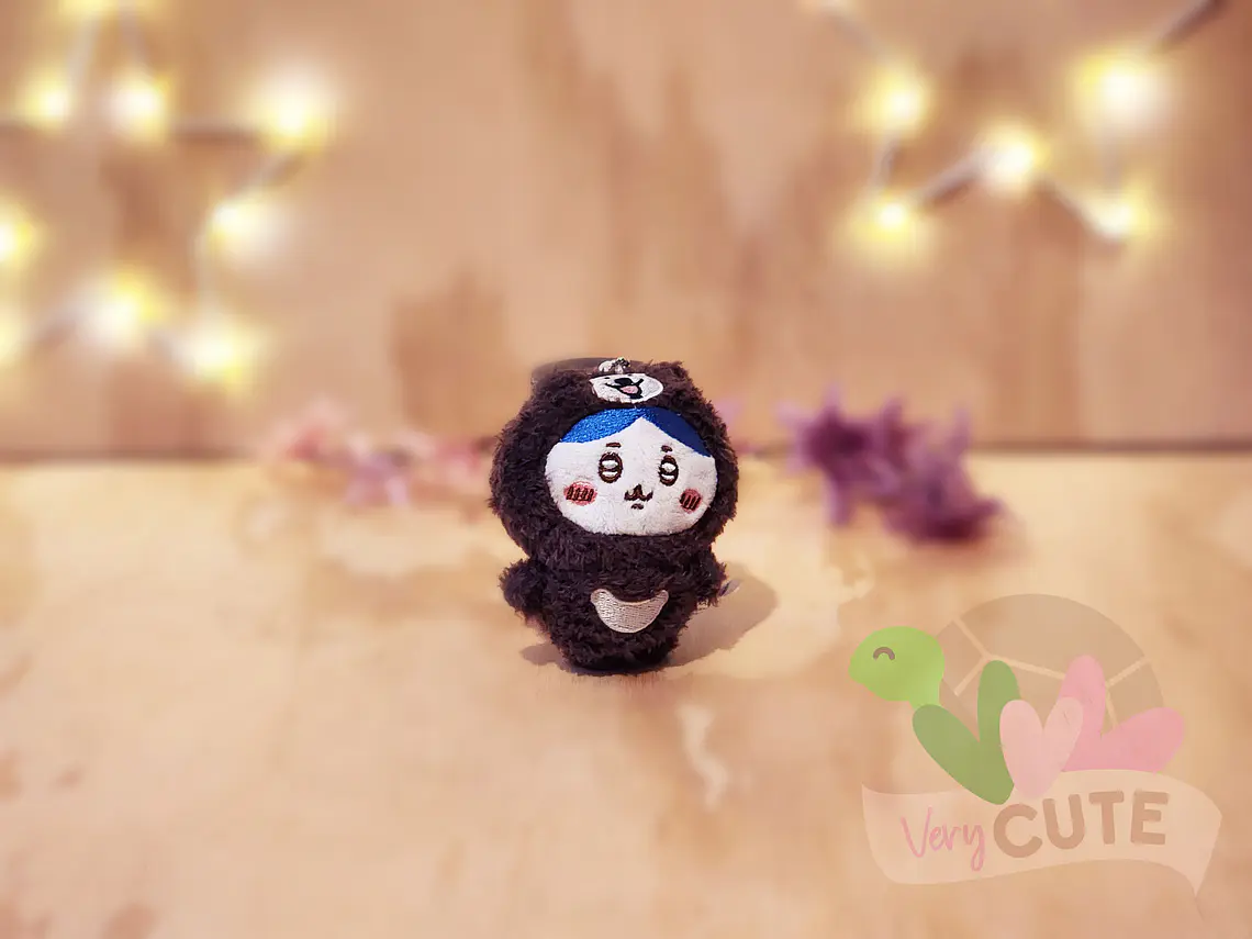 Llavero Peluche Chiikiwa - Traje de Oso 3