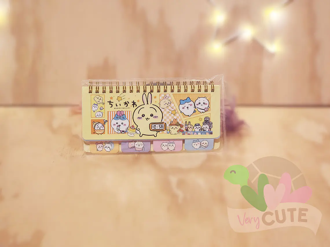 Mini Libreta Horizontal Chiikawa con Separadores 3