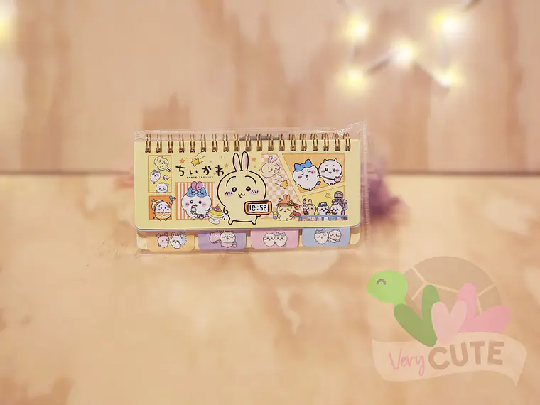 Mini Libreta Horizontal Chiikawa con Separadores 3