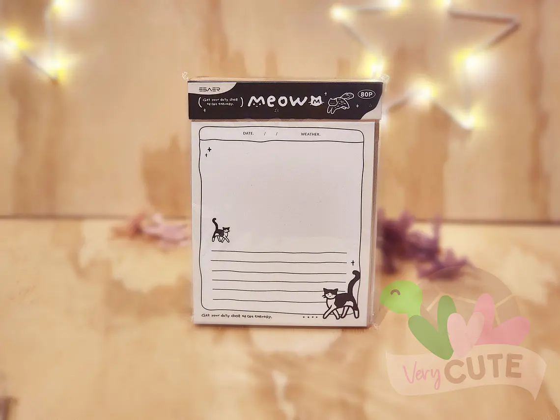 Block Notas - Meow - Tamaños 1
