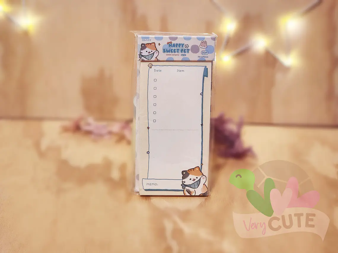 Block de Notas Happy Sweet Pet – Listas y Planificadores Kawaii 4