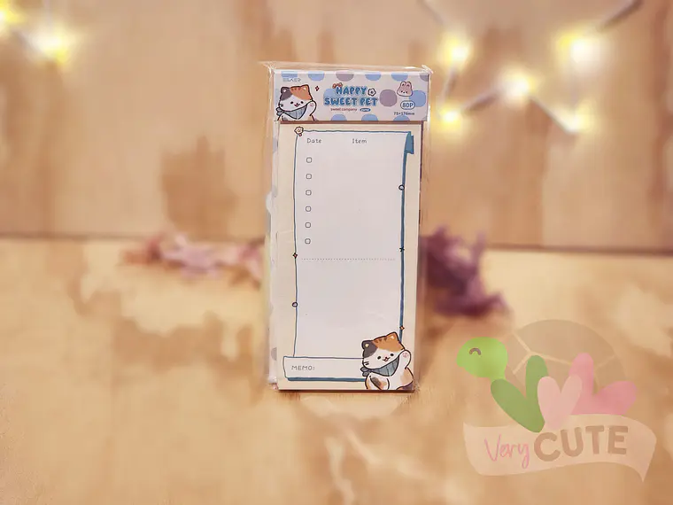 Block de Notas Happy Sweet Pet – Listas y Planificadores Kawaii 4