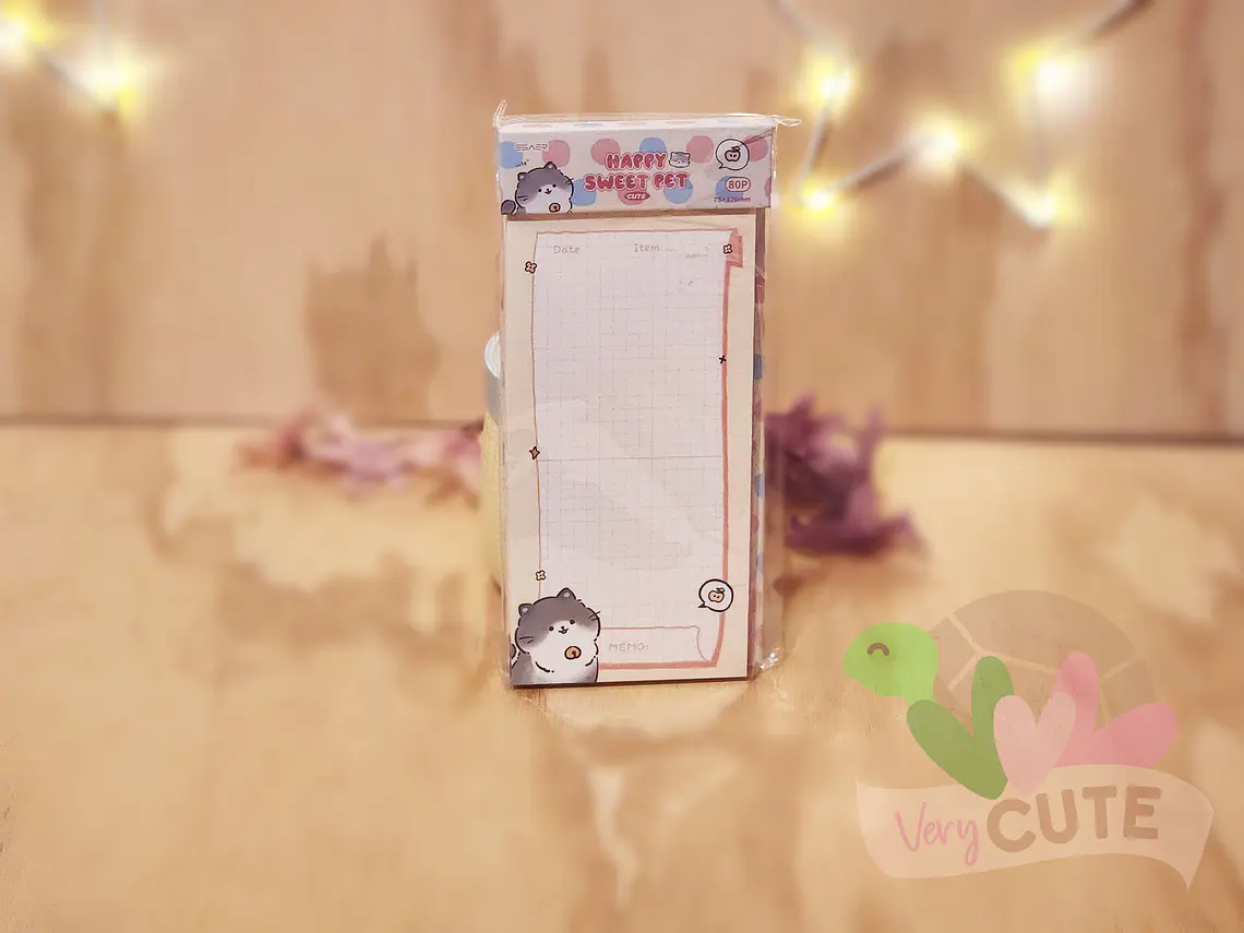 Block de Notas Happy Sweet Pet – Listas y Planificadores Kawaii 5