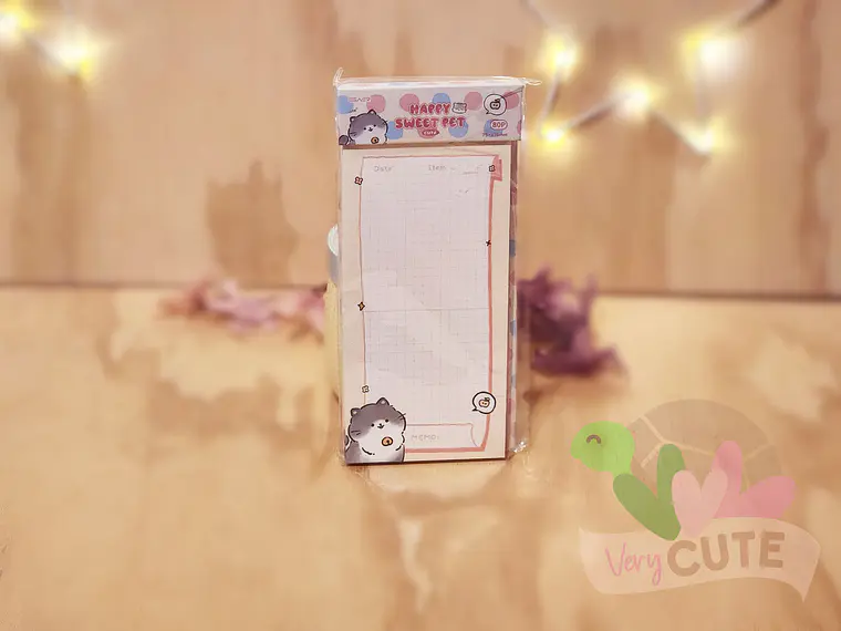 Block de Notas Happy Sweet Pet – Listas y Planificadores Kawaii 5
