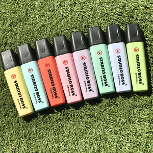 Set 8 Destacadores stabilo boss original pastel