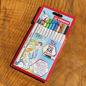 Stabilo Pen 68 Brush 12 Colores