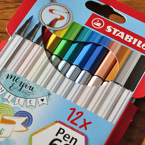 Stabilo Pen 68 Brush 12 Colores