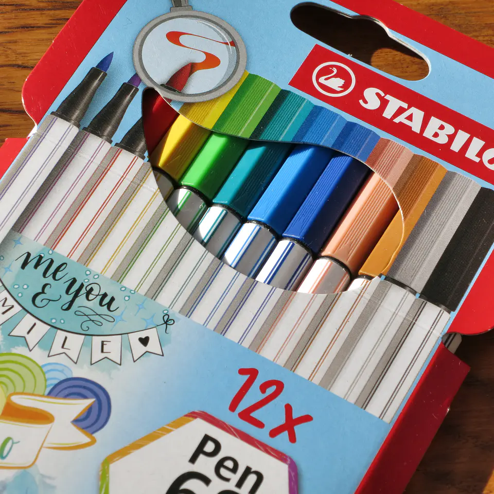 Stabilo Pen 68 Brush 12 Colores 2