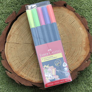 Rotuladores fineliner Faber Castell fluor