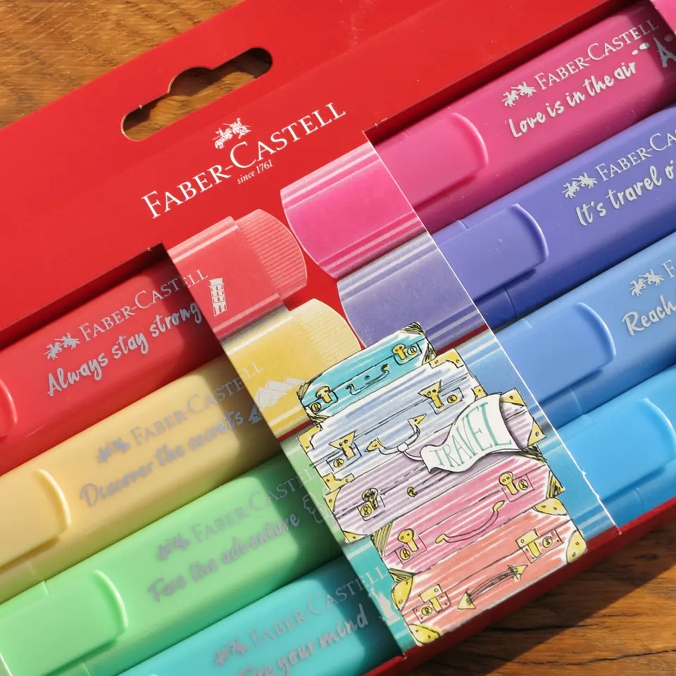 Destacadores Faber Castell Textliner pastel 2