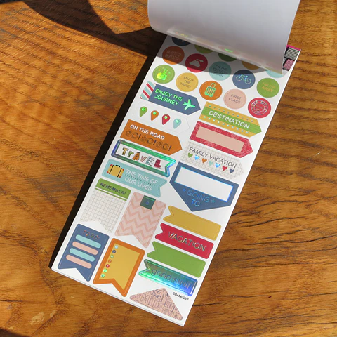 Block Stickers Planner Lavoro 8 Hojas