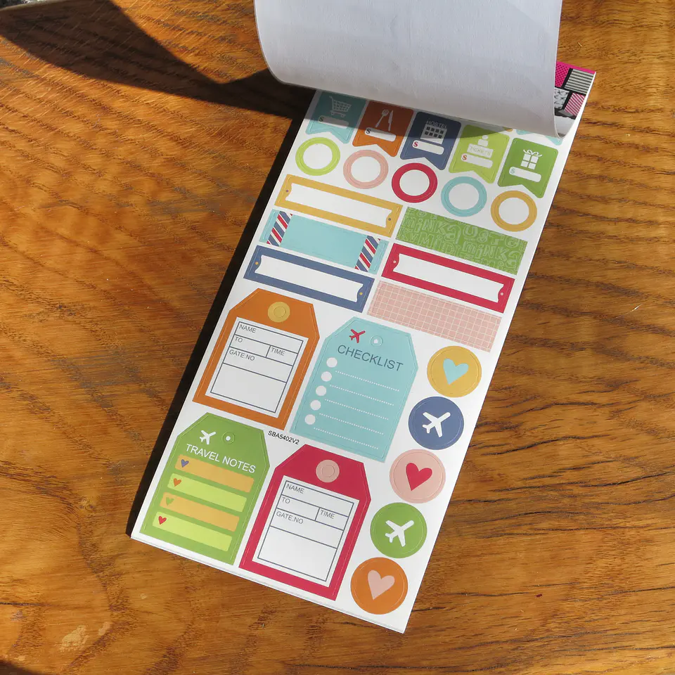 Block Stickers Planner Lavoro 8 Hojas 3