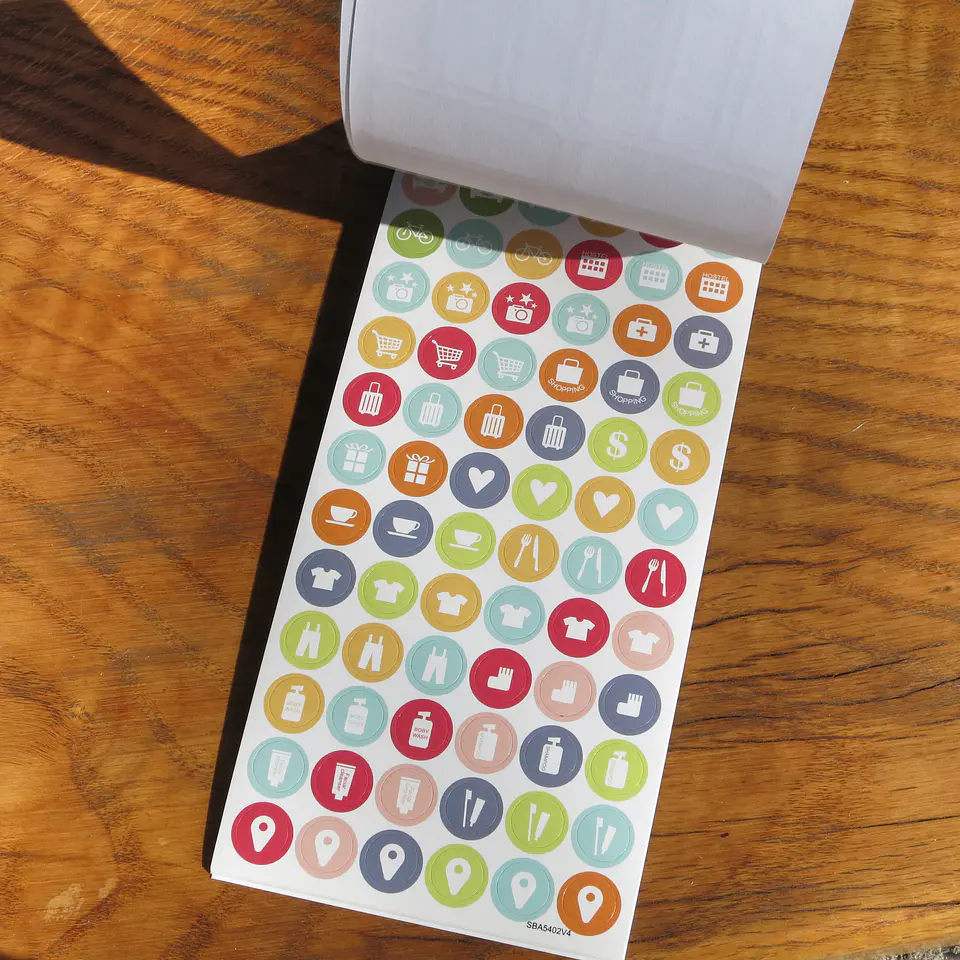 Block Stickers Planner Lavoro 8 Hojas 4