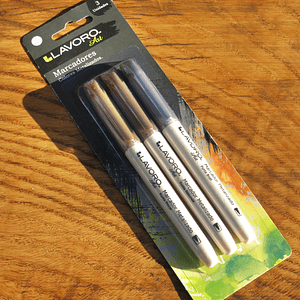 Marcadores lavoro metalizados