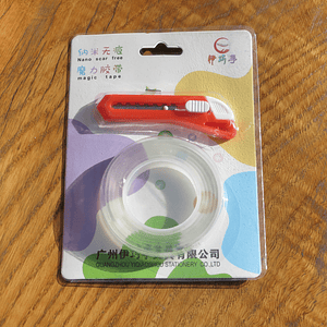 Mini corta cartón + cinta doble faz