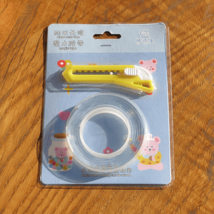 Mini corta cartón + cinta doble faz