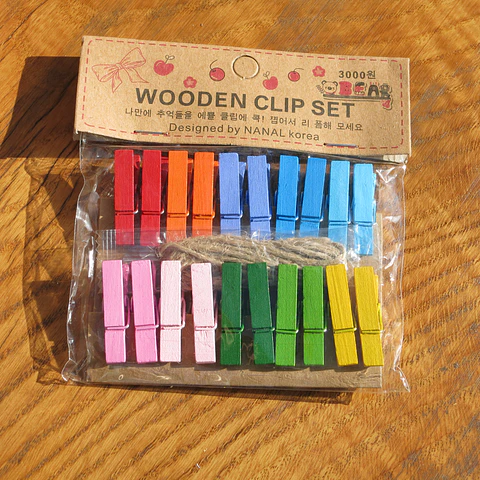 Pinzas de madera