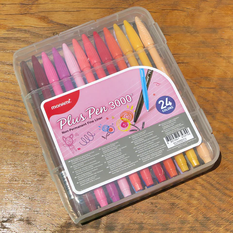 Set 24 monami plus pen 3000