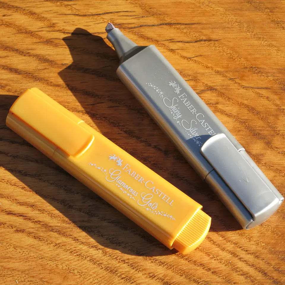 Destacador faber castell metálico 3