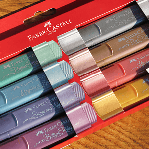 Destacador faber castell metálico