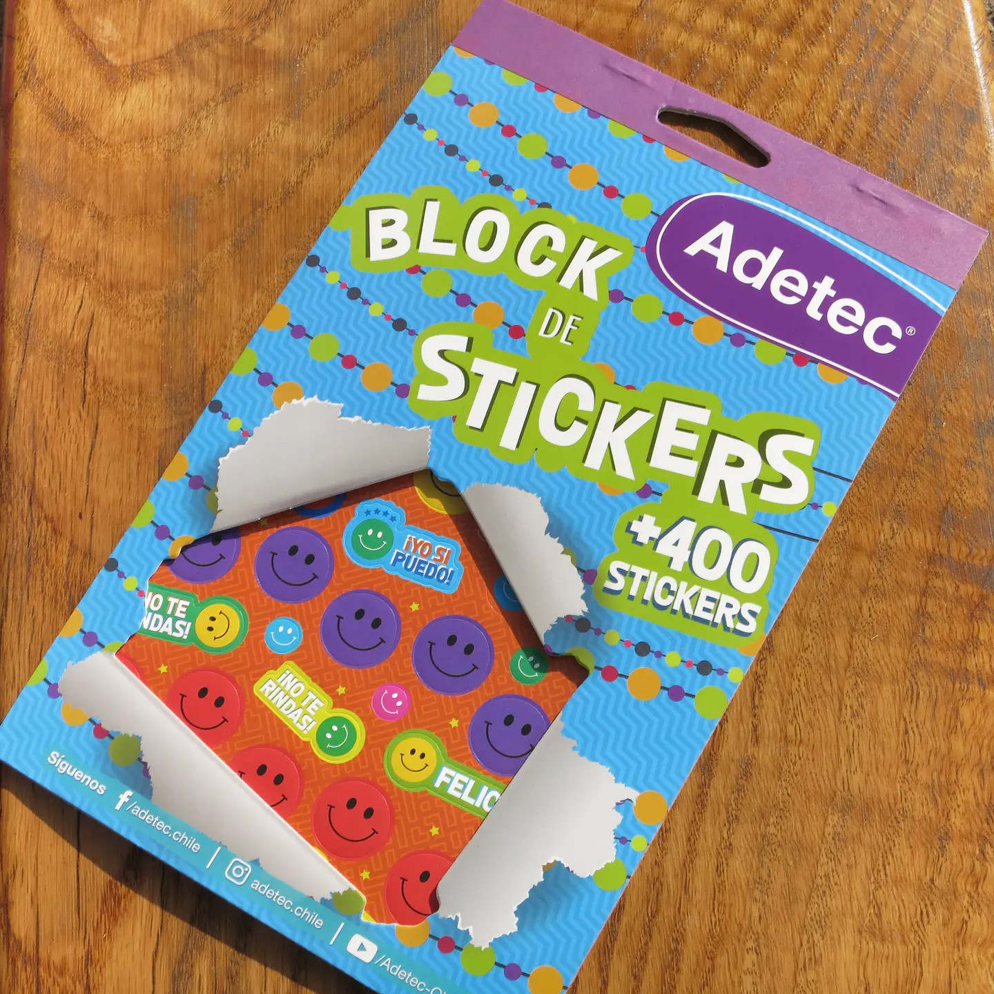 Block de stickers caritas 1