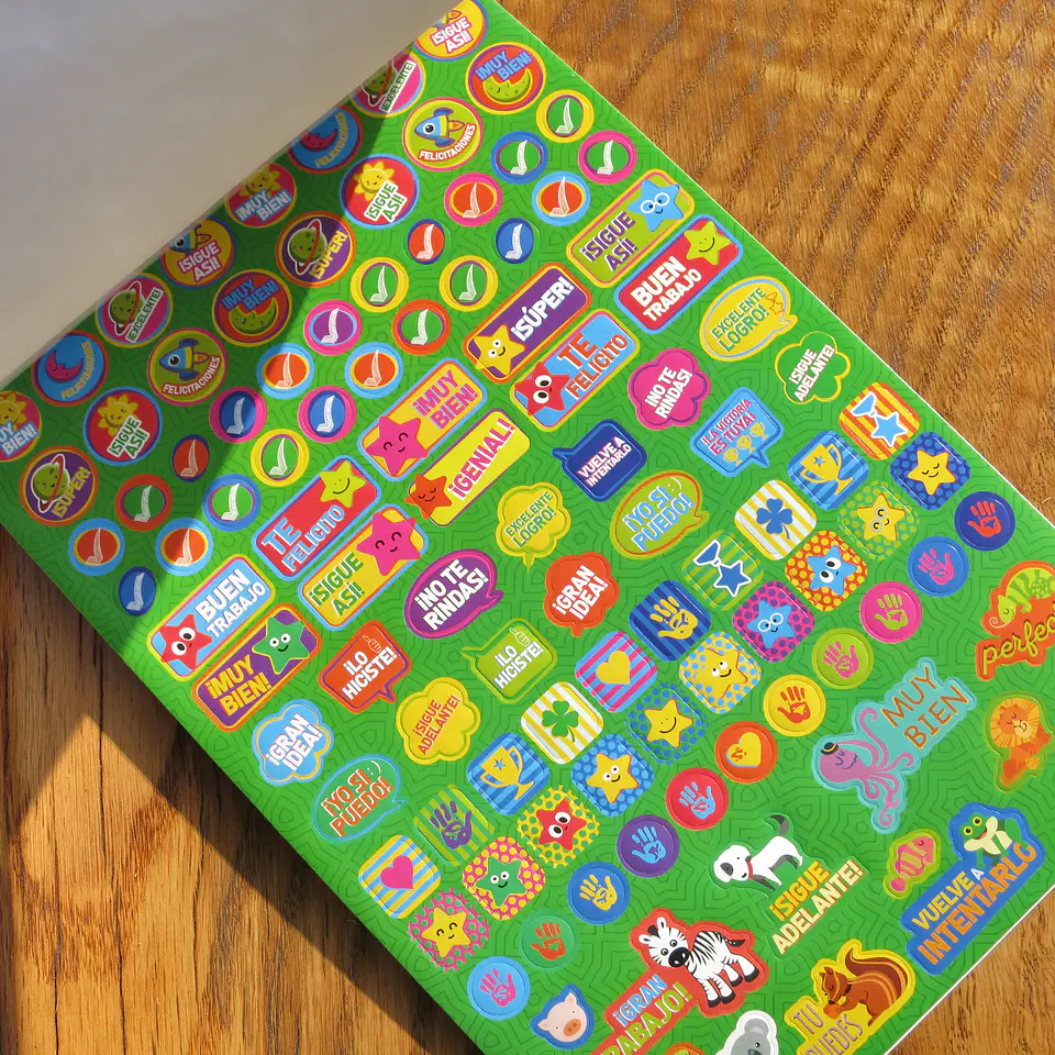 Block de stickers caritas 4