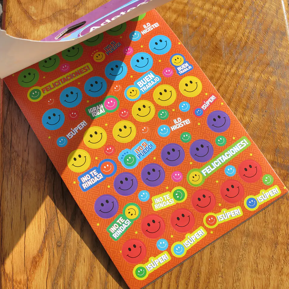 Block de stickers caritas 5
