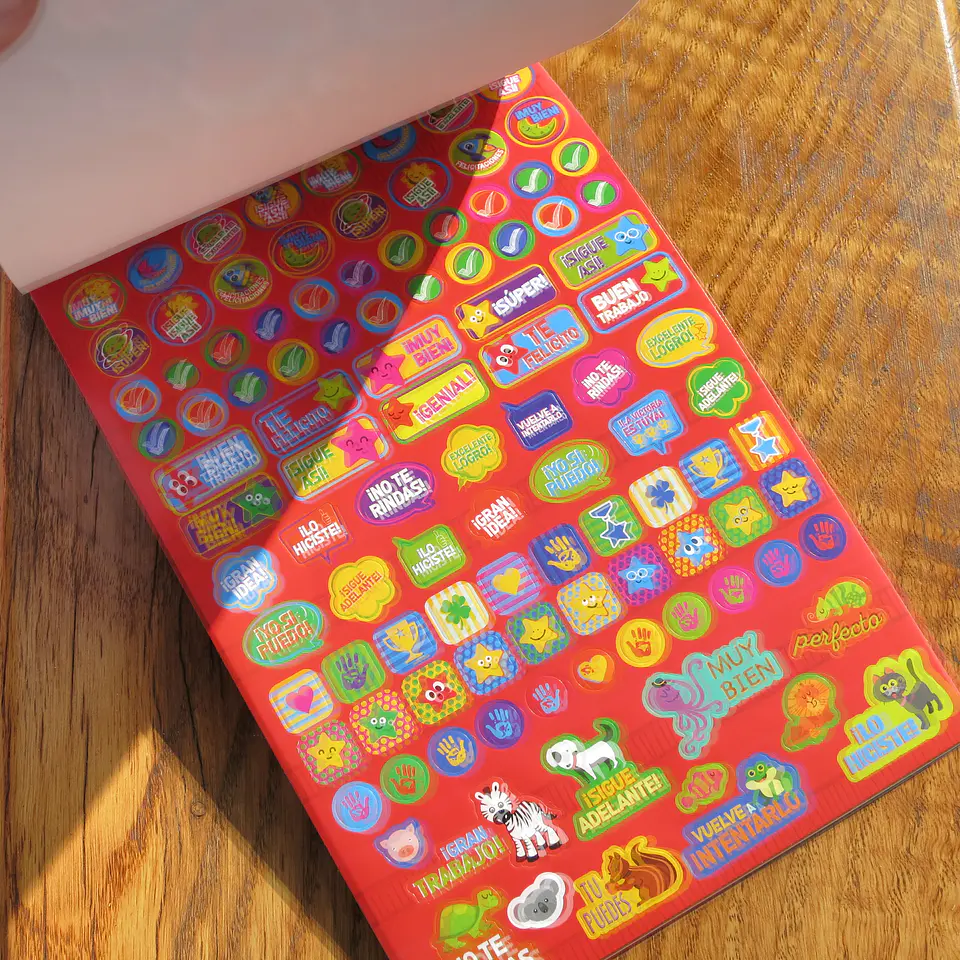 Block de stickers caritas 7