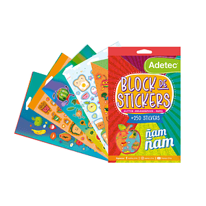 Block de stickers ñam ñam 