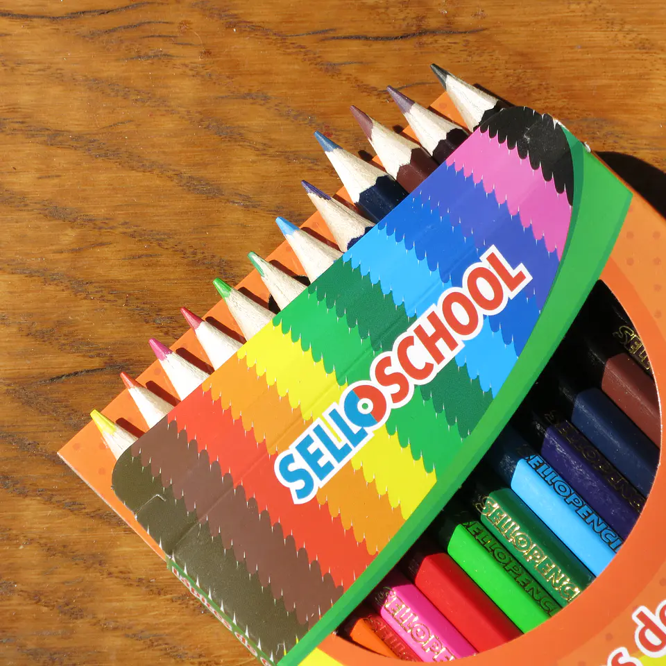 Lápices de colores cortos  2