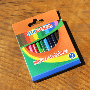 Lápices de colores cortos 