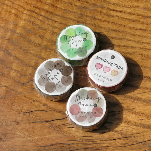 Washi tape cintas círculos