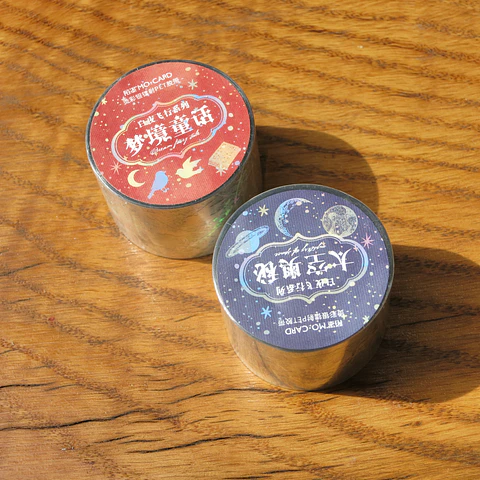 Washi tape tornasol traslucido