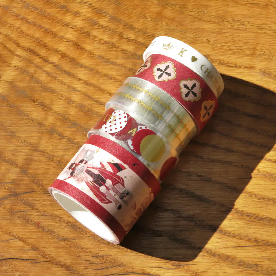 Set washi tapes cintas ajedrez 1
