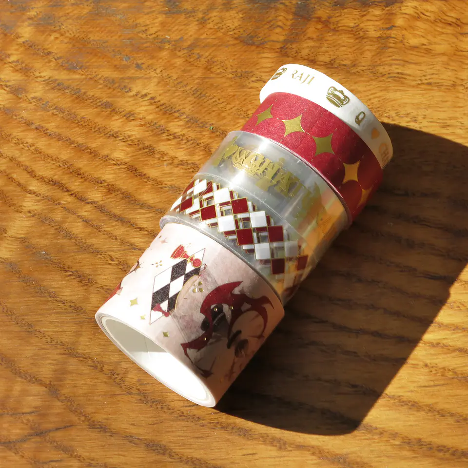Set washi tapes cintas ajedrez 5