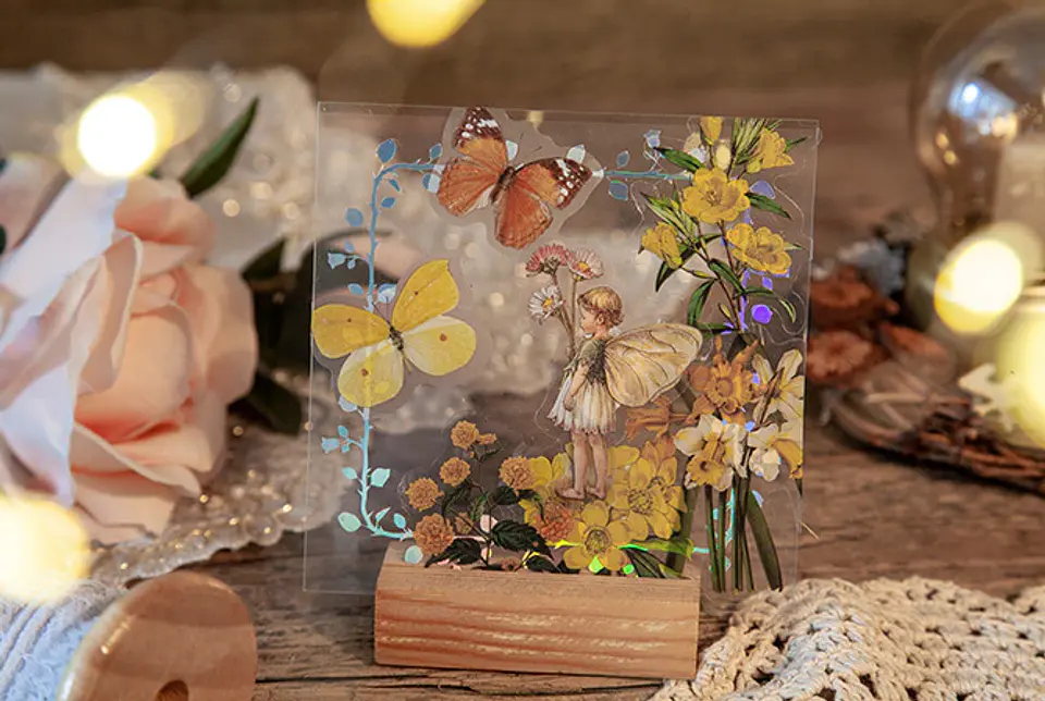 Tarjeta mica transparente tornasol 7