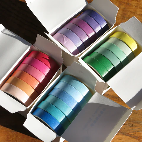 Set washi tape cinta colores